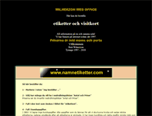 Tablet Screenshot of namnetiketter.com